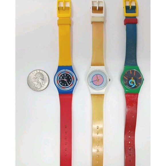 Women\'s Vintage Swatch Watches Lot of 3 - See Description